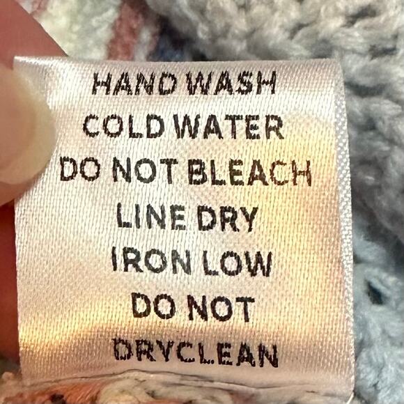 NWT BiBi Stripped Knit Too Flutter Sleeves baby Blue Women’s XL‎ - Picture 6 of 8